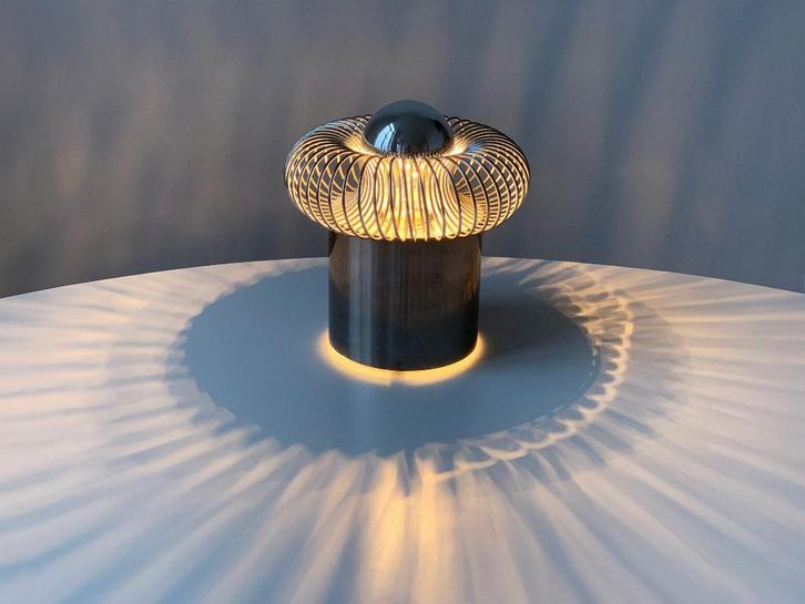 Vintage tafellamp wandlamp space age Oxar Phillipe Rogier, Huis en Inrichting, Lampen | Tafellampen, Gebruikt, Minder dan 50 cm
