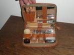 Vintage beautycase voor mannen. Antieke reis / verzorgings, Ophalen of Verzenden