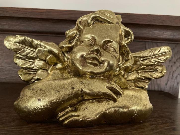 Goudkleurige engel, Diversen, Kerst, Gebruikt, Ophalen of Verzenden