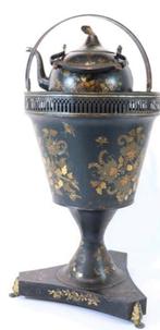 Toleware lakwerk Theestoof 19e eeuw, zeldzaam!, Ophalen of Verzenden