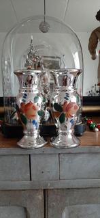 2   ANTIEK   ......    ZILVERGLAS   ...  VAZEN  !!!, Ophalen of Verzenden