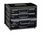 Nieuwe Raaco Handybox met 4 vakkendozen zwart, 40 tot 60 cm, 50 tot 75 cm, Ophalen of Verzenden, Krat