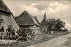 Zweelo - Boerderij en kerk - Mannen bij wagen, Ophalen of Verzenden, Voor 1920, Gelopen, Drenthe