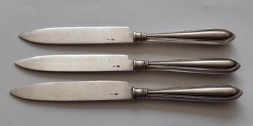 Zilveren Fruitmesjes Puntfilet - 3 Stuks beschikbaar voor biedingen