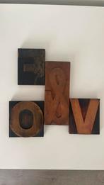 Houten letters, Ophalen of Verzenden, Zo goed als nieuw
