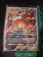 Reshiram & Charizard GX SM201, Hobby en Vrije tijd, Verzamelkaartspellen | Pokémon, Ophalen of Verzenden, Zo goed als nieuw, Losse kaart