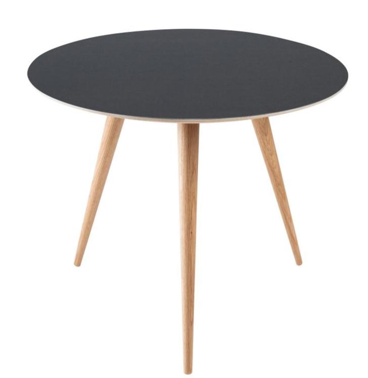 Gazzda Arp Bijzettafel 55 Nero, Huis en Inrichting, Tafels | Bijzettafels, Nieuw, Rond, 45 tot 60 cm, Minder dan 55 cm, Overige materialen