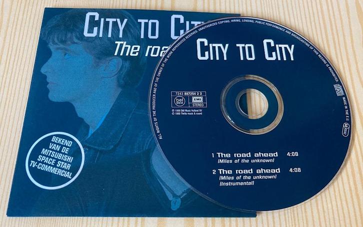 CD Single City To City - The Road Ahead Miles Of The Unknown, Cd's en Dvd's, Cd Singles, Zo goed als nieuw, Pop, 1 single, Ophalen