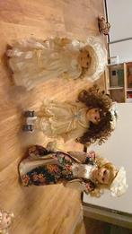 3 collector porcelain dolls (no packaging) 1980’s, Verzamelen, Zo goed als nieuw, Ophalen