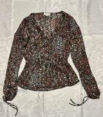 Bloemen blouse - Cotton Club - Maat XS, Zwart, Ophalen of Verzenden, Zo goed als nieuw, Maat 34 (XS) of kleiner