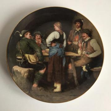 Lilien porselein Wilderer in der Sennhutte 1988 wandbord beschikbaar voor biedingen