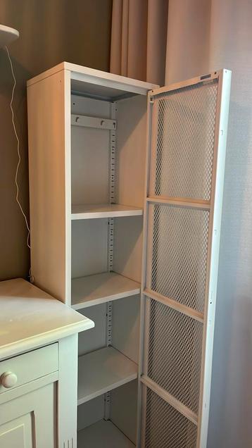 Ikea ivar kast met deur wit draadwerk 40x30x160 - afbeelding 4