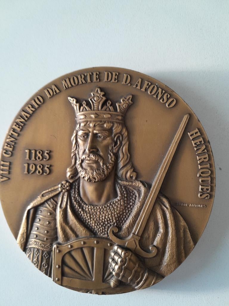 Bronzen penning Dom Afonso Henriques, Postzegels en Munten, Munten | Europa | Niet-Euromunten, Overige landen, Ophalen of Verzenden