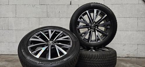 18" Skoda Kodiaq orig velgen Continental winterbanden 7.5mm, Auto-onderdelen, Banden en Velgen, Banden en Velgen, Winterbanden