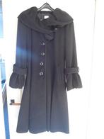 Wollen damesmantel cashmere wol elegant model, Zwart, Zo goed als nieuw, Maat 36 (S), Erich Fend