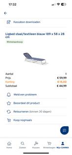 Strandstoel ligbed, Tuin en Terras, Ligbedden, Ophalen, Zo goed als nieuw
