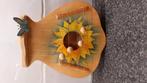 Handgemaakt deurharpje met aquarel zonnebloem, Ophalen of Verzenden, Zo goed als nieuw