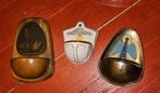 Set van drie oude wijwaterbakjes, Ophalen of Verzenden