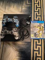 PlayStation 4 Slim met 2 controllers en games, Spelcomputers en Games, Met 2 controllers, Ophalen of Verzenden, Slim, 500 GB