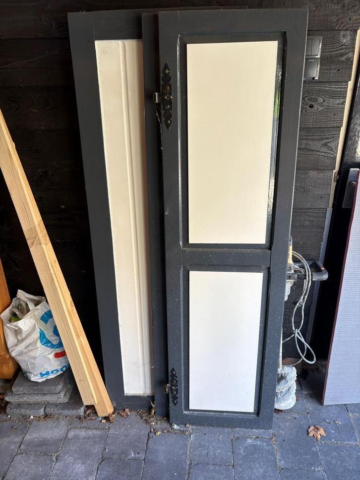 Houten raamluiken - raam luik, Doe-het-zelf en Verbouw, Kozijnen en Schuifpuien, Gebruikt, Raamkozijn, Hout, Ophalen
