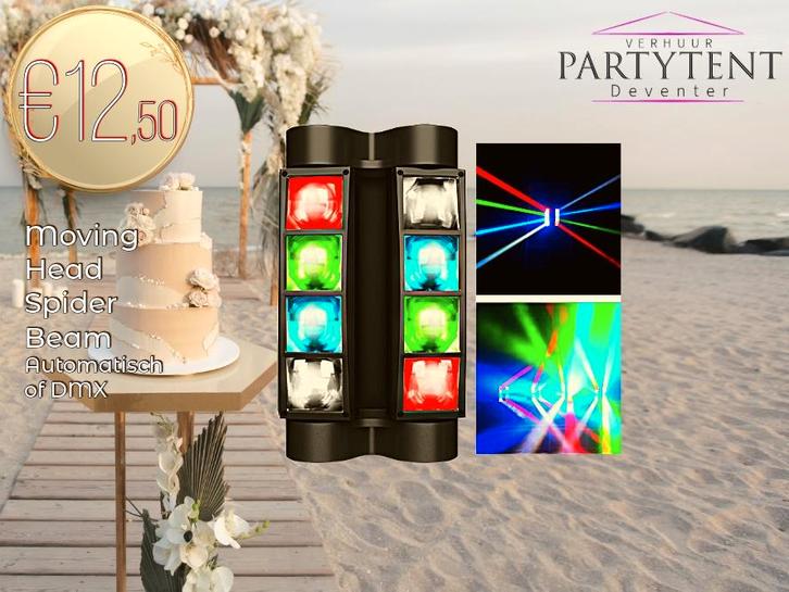 Moving head huren voor trouwfeest lichtshow, Hobby en Vrije tijd, Feestartikelen | Verhuur, Nieuw, Overige, Ophalen