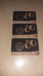 80 jaar 2 1/2 cent in de Coincard, Postzegels en Munten, Munten | Nederland, Ophalen of Verzenden, Koningin Beatrix, Overige waardes