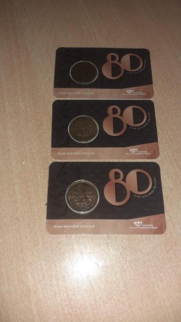 80 jaar 2 1/2 cent in de Coincard beschikbaar voor biedingen