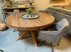 Teak houten tafel “Beek” massief 120/130/140cm Nieuw!!, 100 tot 150 cm, Nieuw, Ophalen of Verzenden, Vijf personen of meer