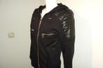 Balmain x h&m zwart stoer vest leder look delen mt 40, Maat 38/40 (M), Verzenden, Zwart, Zo goed als nieuw