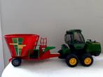Bruder John Deere Tractor & Strautmann Voermengwagen, Ophalen of Verzenden, Gebruikt