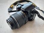 Nikon D3100 + 18-55mm VR lens, Audio, Tv en Foto, Fotocamera's Digitaal, Ophalen of Verzenden, Zo goed als nieuw, Nikon