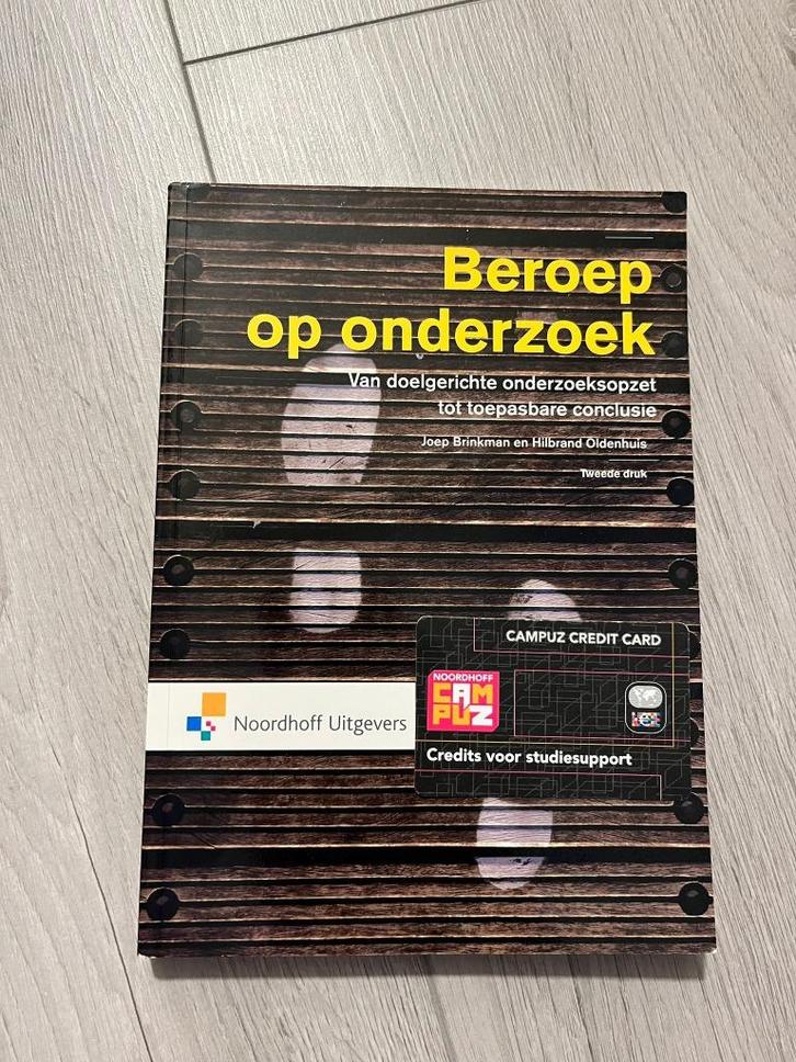 Beroep op onderzoek, Boeken, Studieboeken en Cursussen, Zo goed als nieuw, HBO, Ophalen of Verzenden