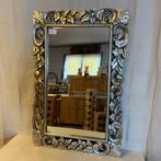 Barok Spiegel -houten lijst - zilver - 120 x 80 cm-TTM Wonen, 50 tot 100 cm, 100 tot 150 cm, Rechthoekig, Ophalen of Verzenden
