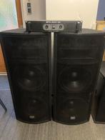 Complete Dap Pro speakerset incl versterker, Zo goed als nieuw, 120 watt of meer, Front, Rear of Stereo speakers, Ophalen