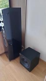 Kef Q400B subwoofer, Subwoofer, Zo goed als nieuw, 120 watt of meer, Ophalen