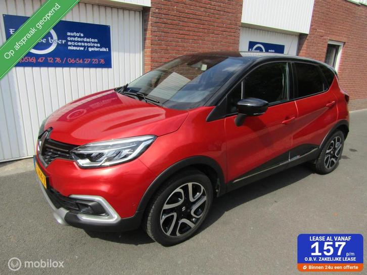Renault Captur 0.9 TCe Intens bj:2017 142888 km rood + zwart, Auto's, Renault, Bedrijf, Te koop, Captur, ABS, Achteruitrijcamera