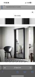 Spiegel ikea sandtorg zwart 75x180, Rechthoekig, Ophalen of Verzenden, Zo goed als nieuw