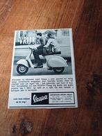 Advertentie Vespa scooter vrij 1960, Ophalen of Verzenden, Zo goed als nieuw, Overige typen