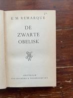 E.M. Remarque De zwarte obelisk z.j. (1956); z.d. (1e druk), Gelezen, Europa overig, Ophalen of Verzenden, E.M. Remarque