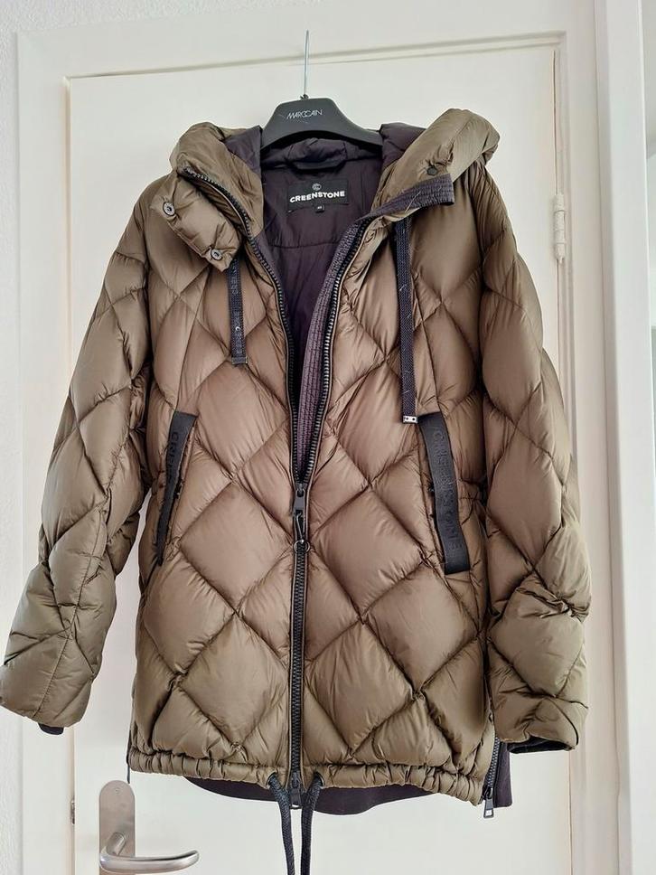 Greenstone lichtgewicht donsjas Maat 42, Kleding | Dames, Jassen | Winter, Nieuw, Maat 42/44 (L), Groen, Verzenden