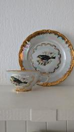Bavaria kop en bordje vogel en goud 22 karaats!, Huis en Inrichting, Keuken | Servies, Ophalen of Verzenden, Zo goed als nieuw