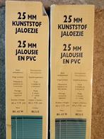 2x Blauw Kunststof Jaloezie 25mm - 60x75 Nieuw in Verpakking, Blauw, Nieuw, Modern, 150 tot 200 cm