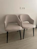 Eetkamerstoelen beige, Huis en Inrichting, Stoelen, Ophalen, Twee, Overige kleuren, Zo goed als nieuw