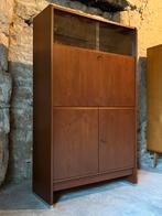 Vintage mid century houten kast jaren 60 highboard, Huis en Inrichting, Ophalen