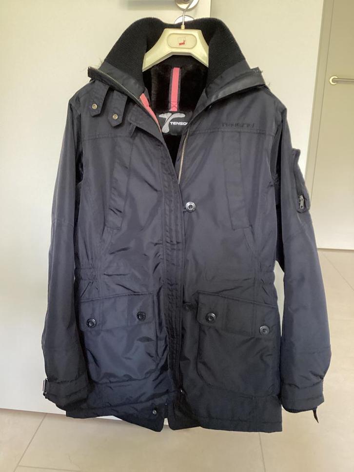 Tenson dames winterjas parka, zwart, maat 40., Kleding | Dames, Jassen | Winter, Zo goed als nieuw, Maat 38/40 (M), Zwart, Ophalen of Verzenden