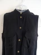 Karen Millen overhemdblouse met Mao kraagje mt 38 NIEUW, Kleding | Dames, Maat 38/40 (M), Karen Millen, Verzenden, Zwart