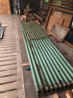 Metalen golfplaten turquoise vintage, Ophalen, Gebruikt, IJzer