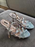 Sandalen met hak zilver pink paradox mt 40, Overige kleuren, Zo goed als nieuw, Pink paradox london, Sandalen of Muiltjes