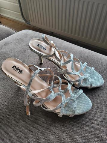 Sandalen met hak zilver pink paradox mt 40 beschikbaar voor biedingen
