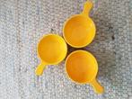 gele retro schaaltjes vintage kommetjes geel, Ophalen of Verzenden, Huis en Inrichting